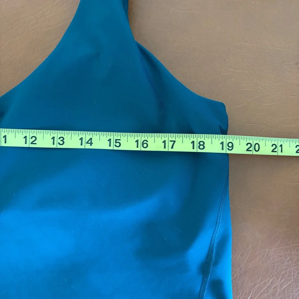 Old Navy Powersoft Sports Bra 2X Teal Longline Light Support Padded